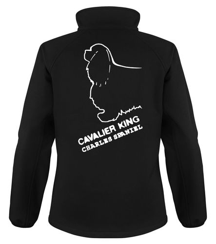 Cavalier King Charles Spaniel Dog Breed Design Softshell Jacket Full Zipped Women's & Men's Styles