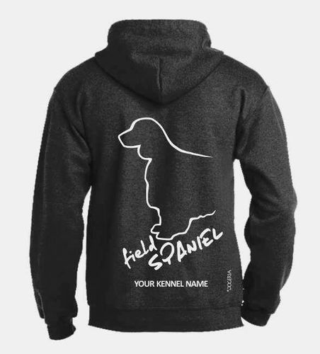 Field Spaniel Dog Breed Design Pullover Hoodie Adult Single Colour