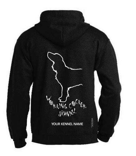 Working Cocker Spaniel (3) Dog Breed Design Pullover Hoodie Adult Single Colour