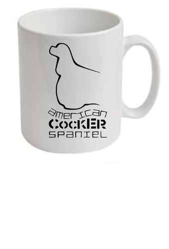 American Cocker Spaniel Design Ceramic Mug