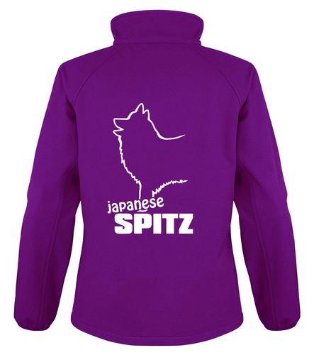 Japanese Spitz clothing collection – Softshell Jackets, Gilets, Crossneck Hoodies, Pullover Hoodies with exclusive Japanese Spitz design, perfect for dog lovers and outdoor adventures.