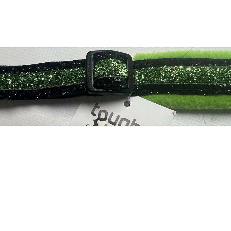 Green Sparkly Fleece Adjustable Collar