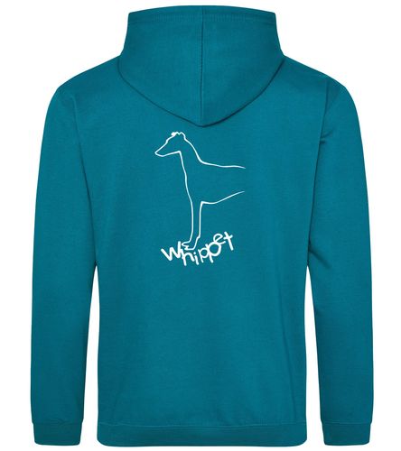 Unisex Whippet Pullover Hoodie Jade (White)