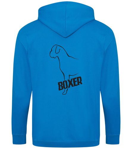 Boxer Ear Drop Zipped Hoodie