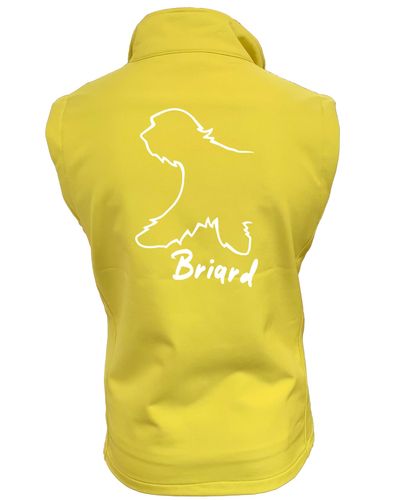 Female Briard Softshell Gilet Yellow (White)