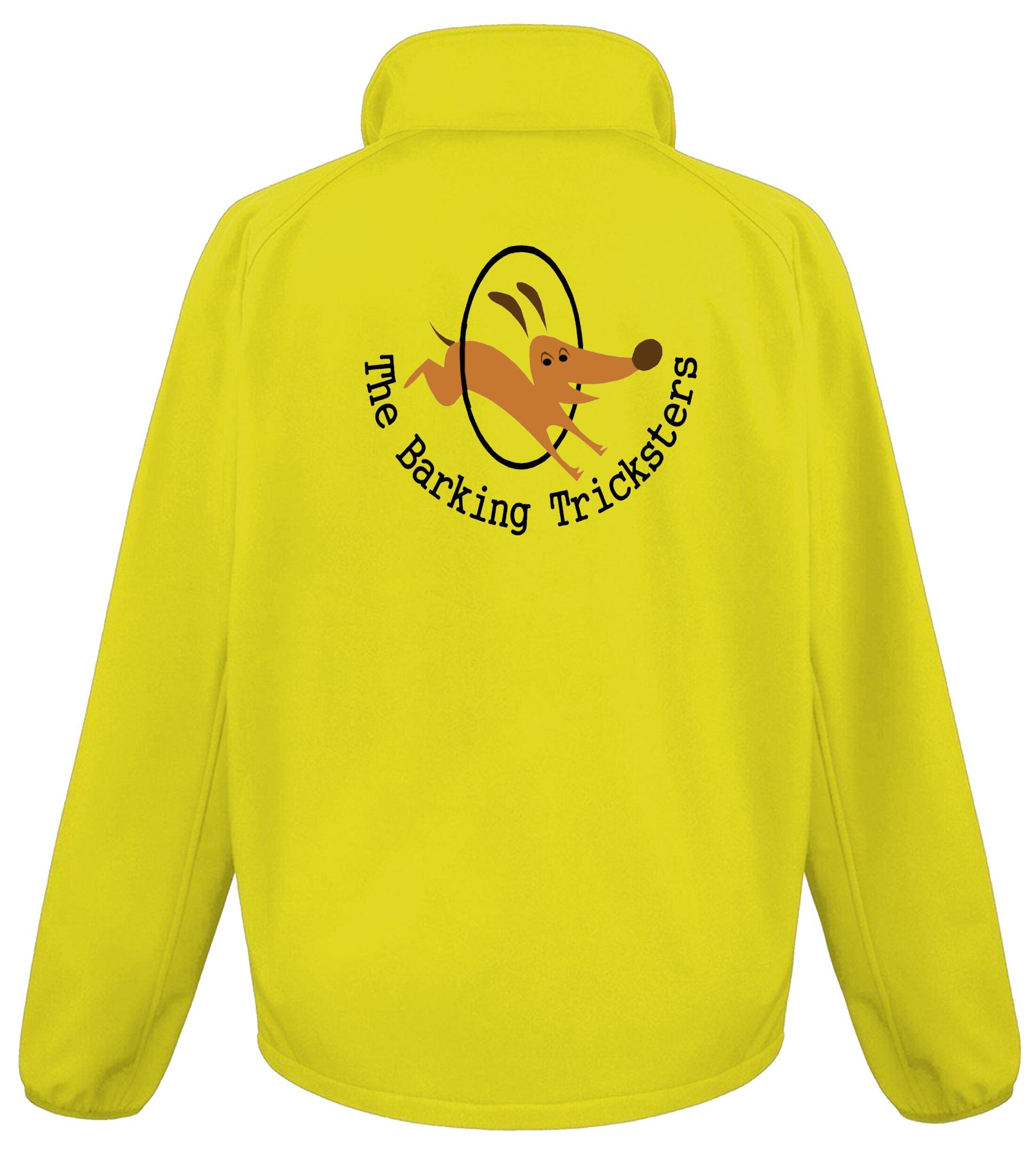 The Barking Tricksters Female Softshell Jacket Yellow
