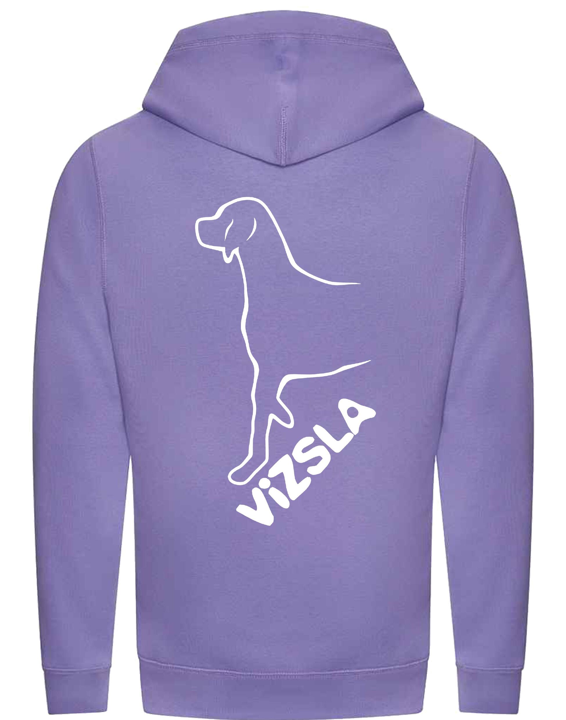 Unisex Crossneck Pullover Hoodie with Vizsla Dog Breed Design