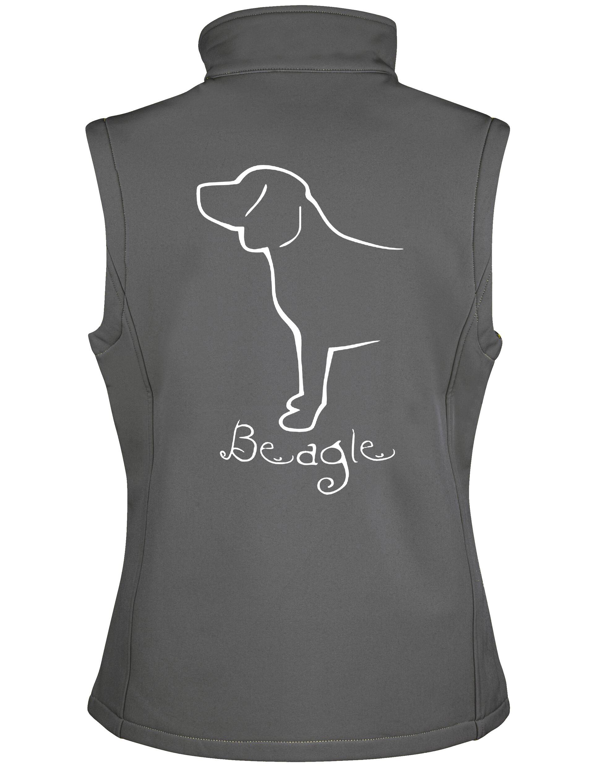 Beagle Dog Breed Design Women’s Softshell Gilet – Perfect Blend of Style and Functionality