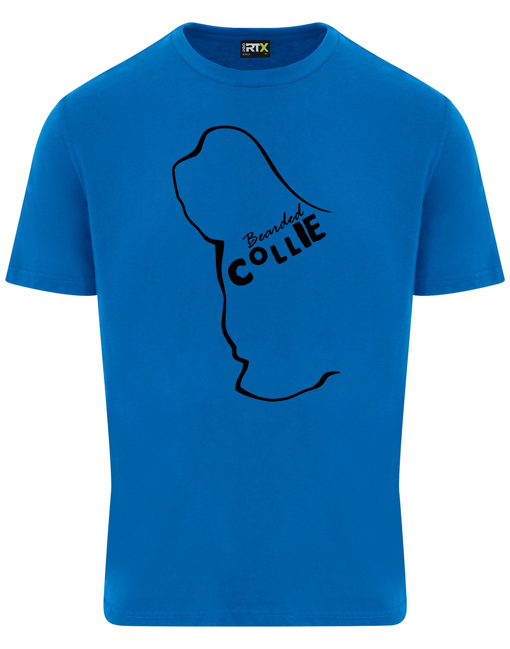 Unisex Roundneck T-shirt with Bearded Collie Dog Breed Design – Style for Every Bearded Collie Fan