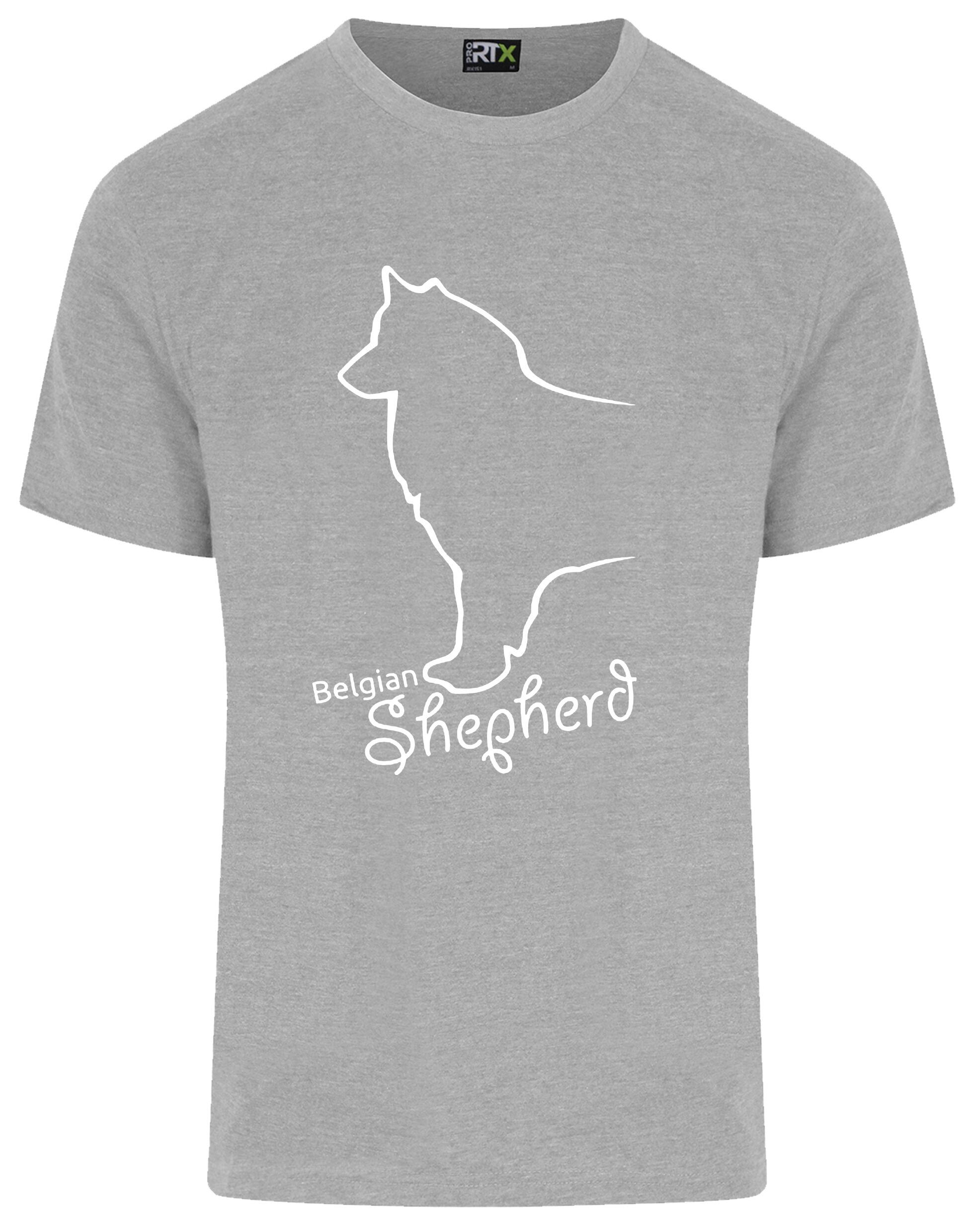 Unisex Roundneck T-shirt with Belgian Shepherd Dog Breed Design – Style for Every Belgian Shepherd Fan