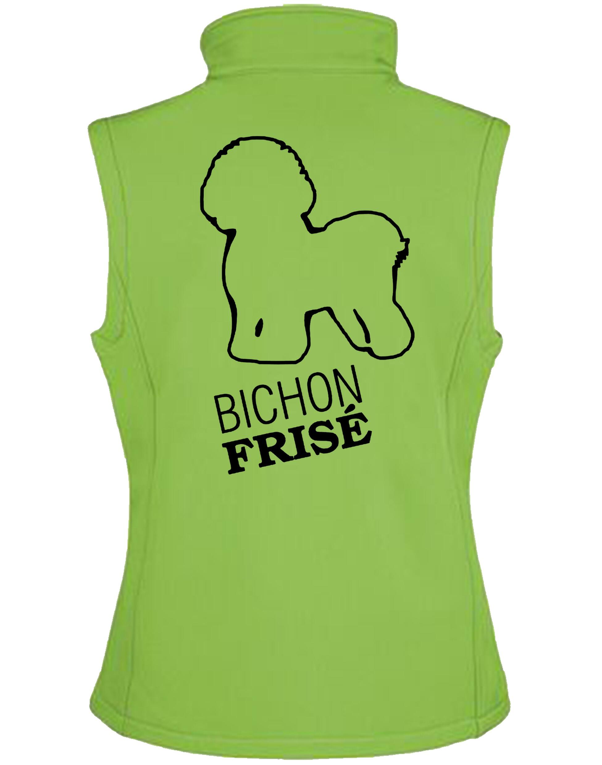 Bichon Frise Dog Breed Design Women’s Softshell Gilet – Perfect Blend of Style and Functionality