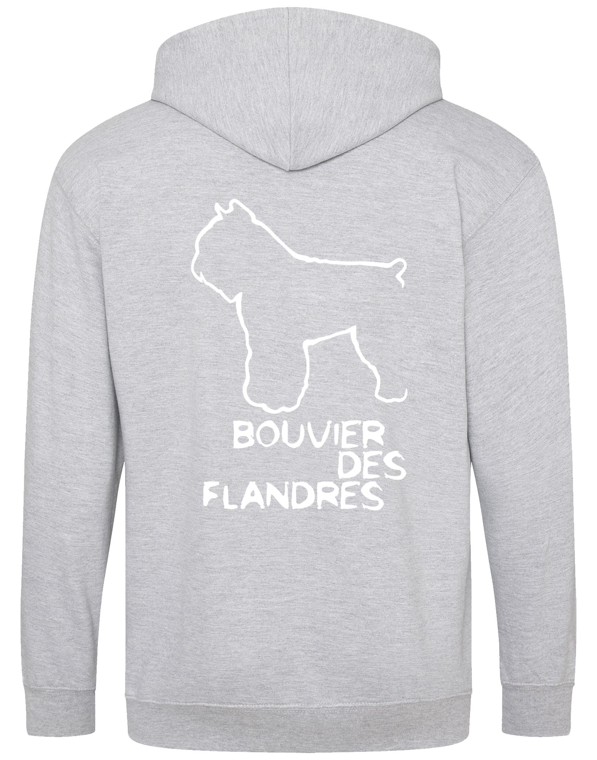 Bouvier des Flandres Dog Breed Design Unisex Zipped Hoodie – Style and Comfort for Dog Lovers