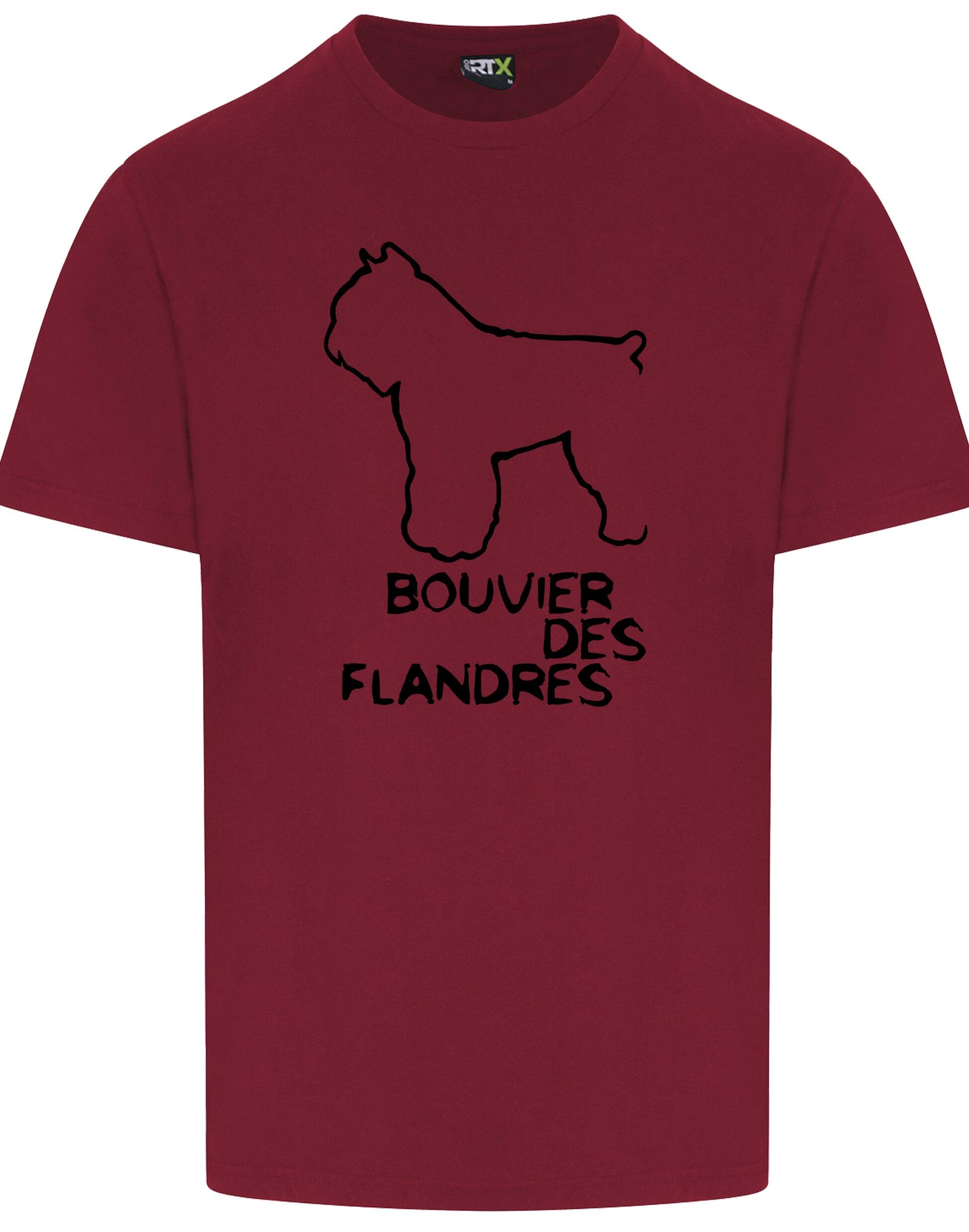 Unisex Roundneck T-shirt with Bouvier des Flandres Dog Breed Design – Style for Every Bouvier des Flandres Fan
