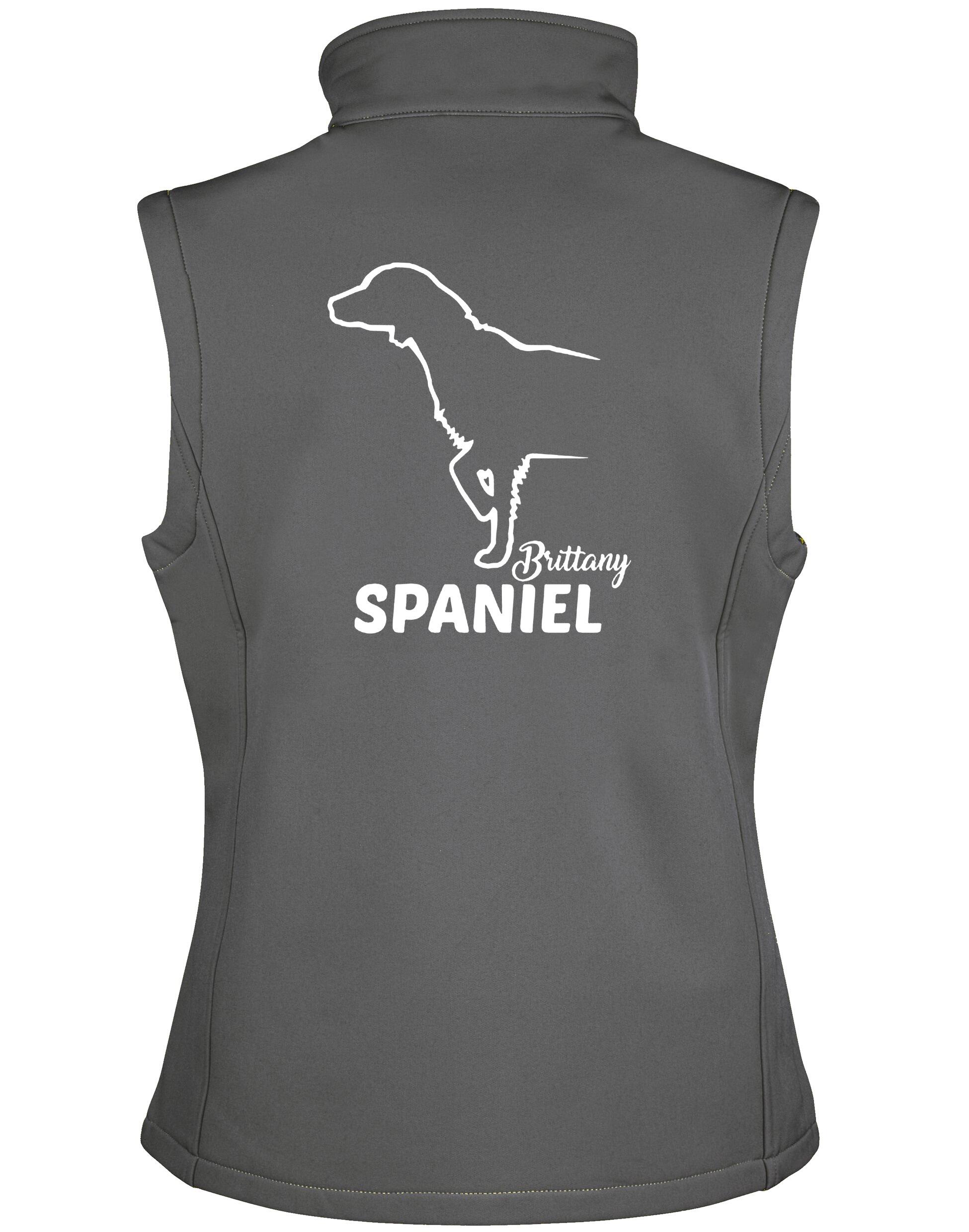 Brittany Spaniel Dog Breed Design Unisex Softshell Gilet – Style Meets Comfort for Brittany Spaniel Lovers