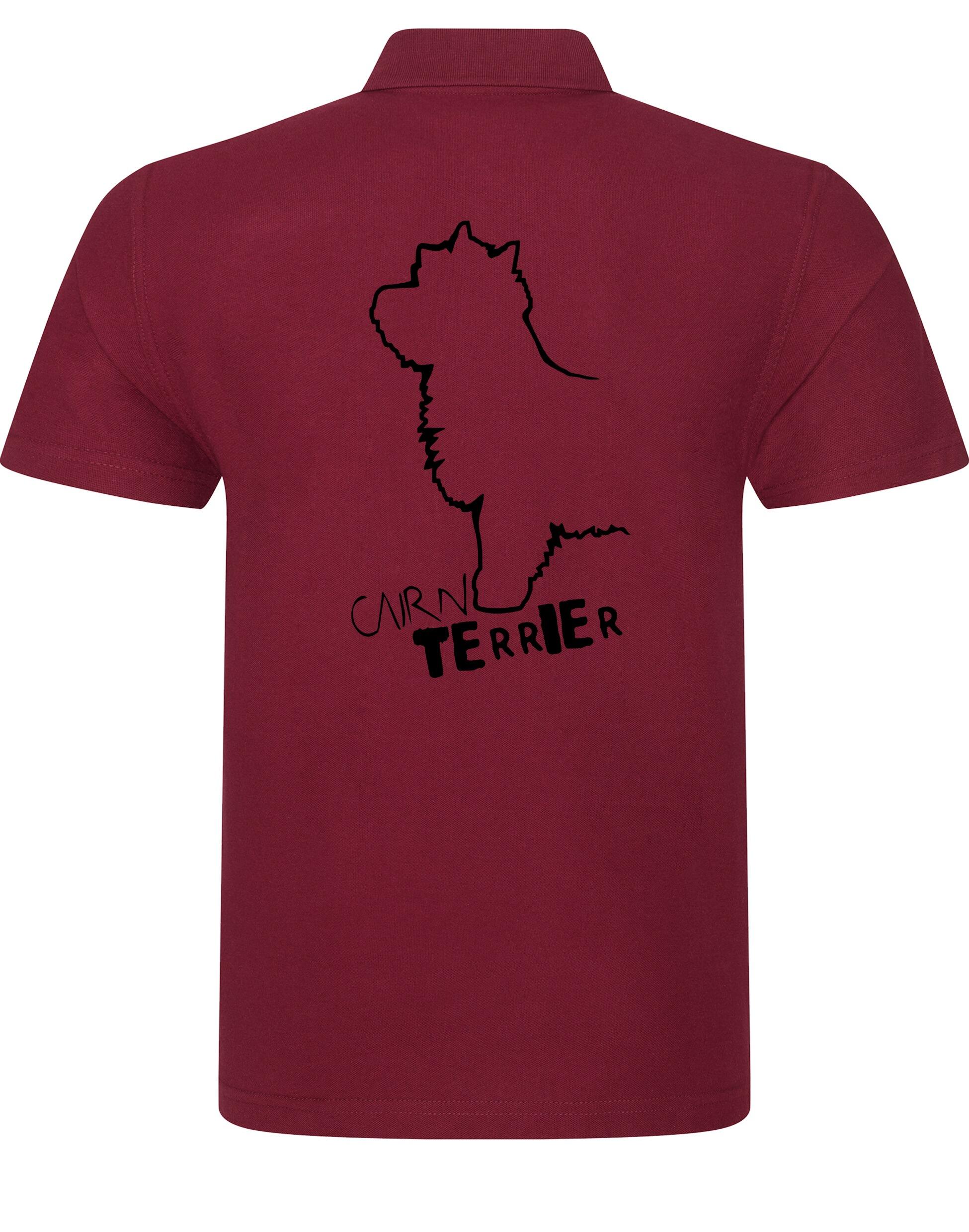 Unisex Cotton Polo with Cairn Terrier Dog Breed Design – Comfort and Style for Every Cairn Terrier Enthusiast
