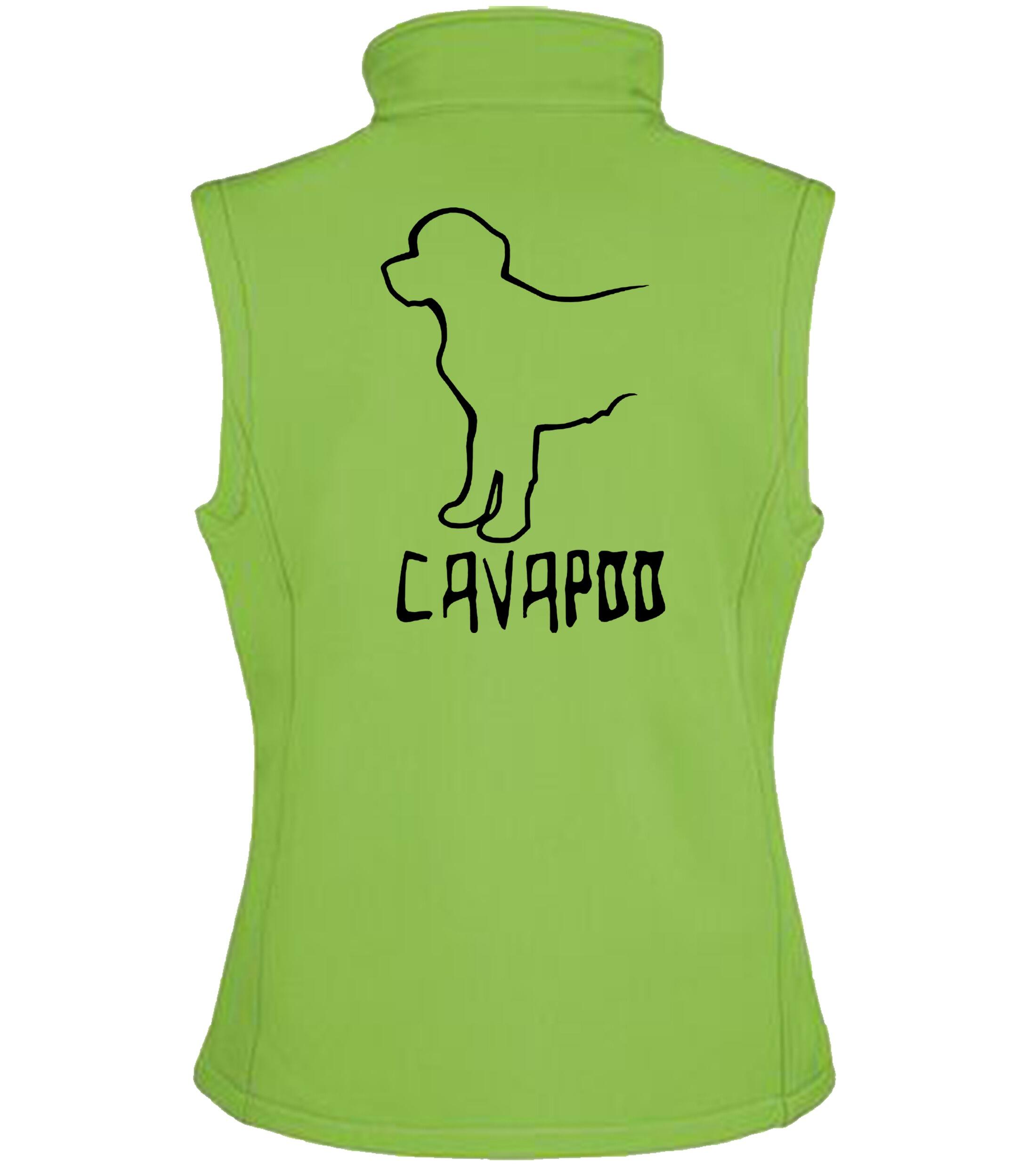 Cavapoo Dog Breed Design Women’s Softshell Gilet – Style Meets Functionality