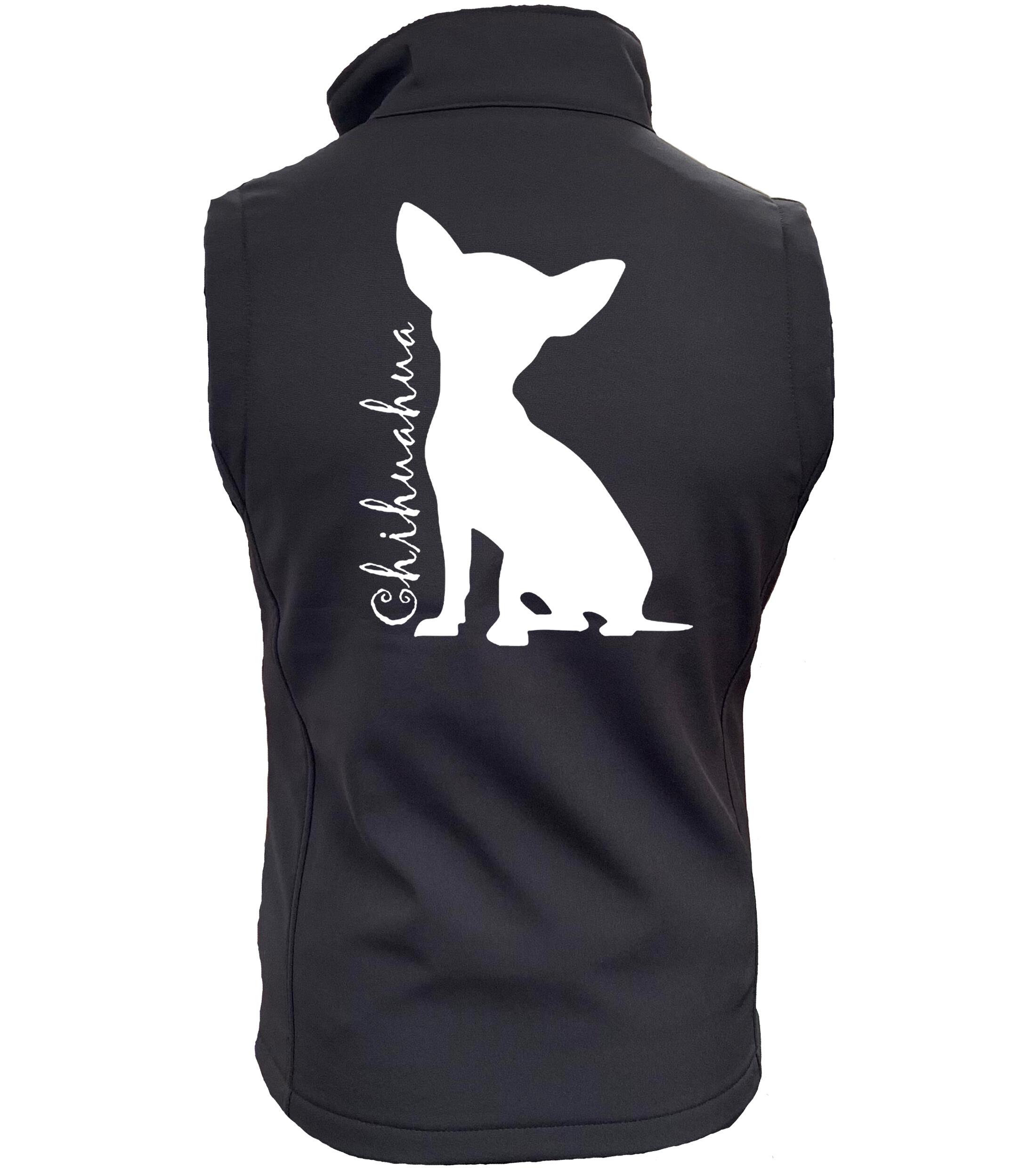 Unisex Softshell Jacket with Chihuahua Silhouette Design – Ideal Outdoor Companion for Chihuahua Lovers