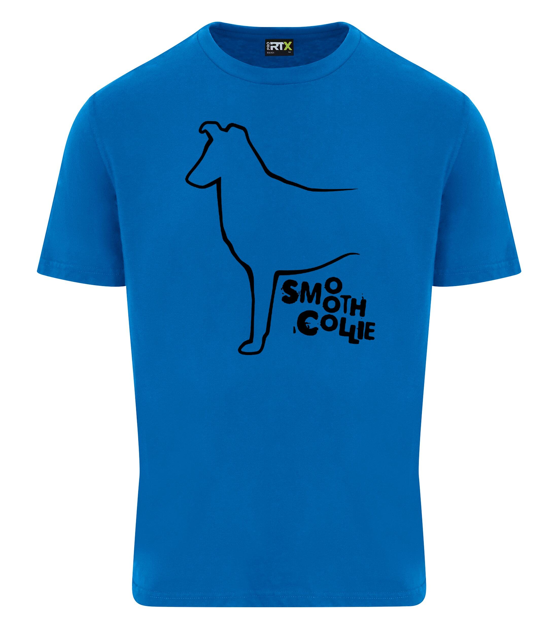 Unisex Roundneck T-shirt with Collie (Smooth) Dog Breed Design – Essential Style for Collie (Smooth) Fans