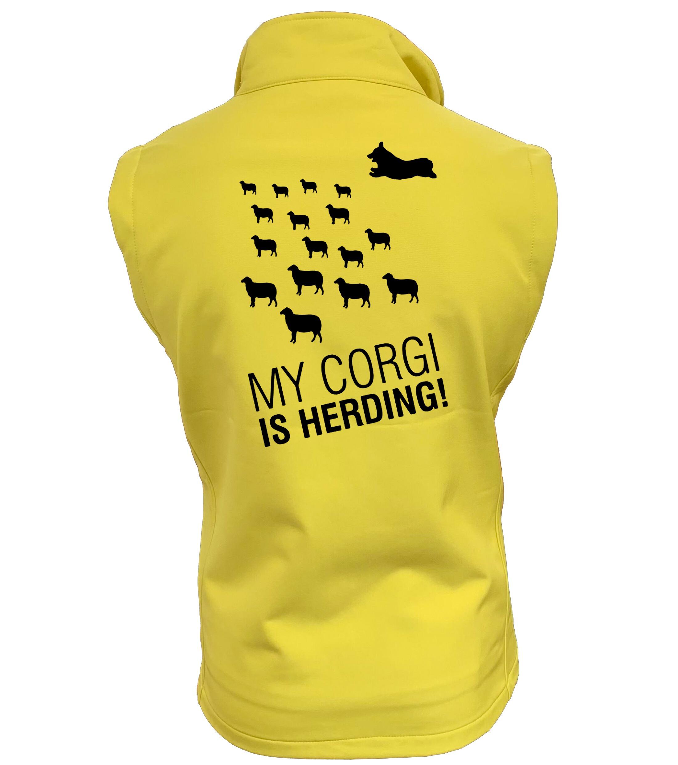 Women’s Softshell Jacket with Corgi Herding Dog Breed Design – Elegance for Corgi Herding Enthusiasts