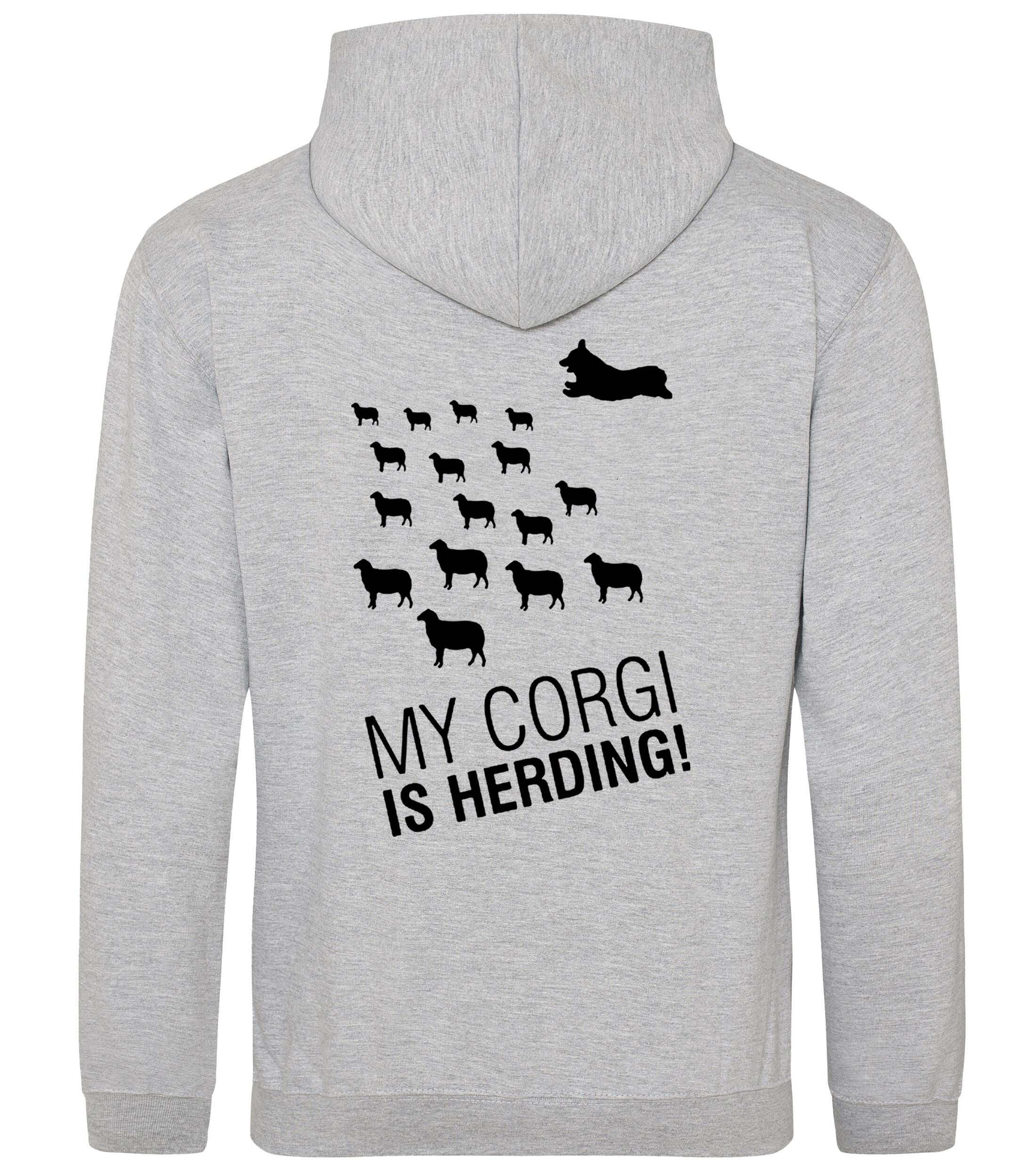 Pullover Hoodie with Corgi Herding Dog Breed Design – Cozy Style for Corgi Herding Fans