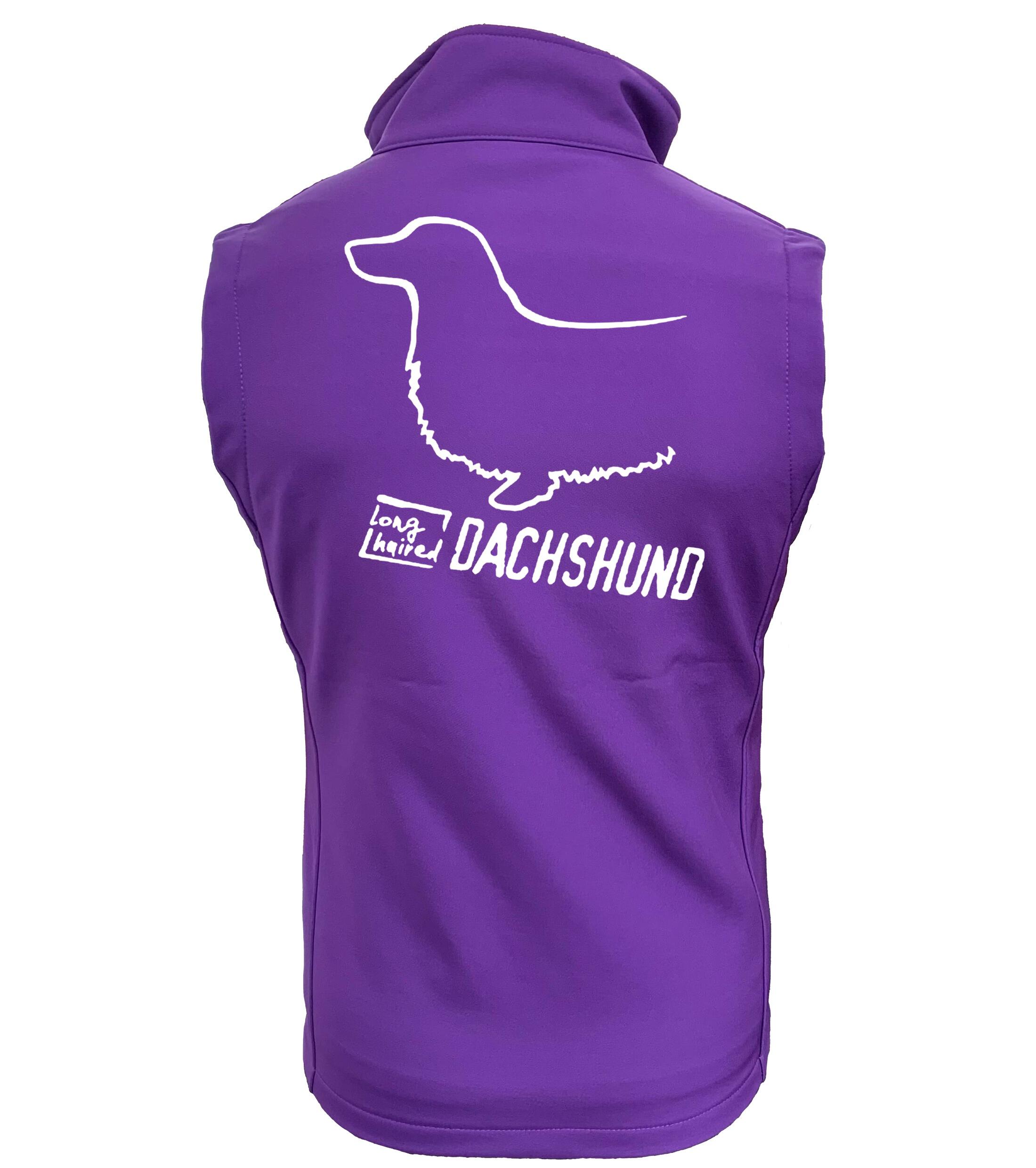 Unisex Softshell Gilet with Dachshund (Longhaired) Design – Perfect for Dachshund Lovers