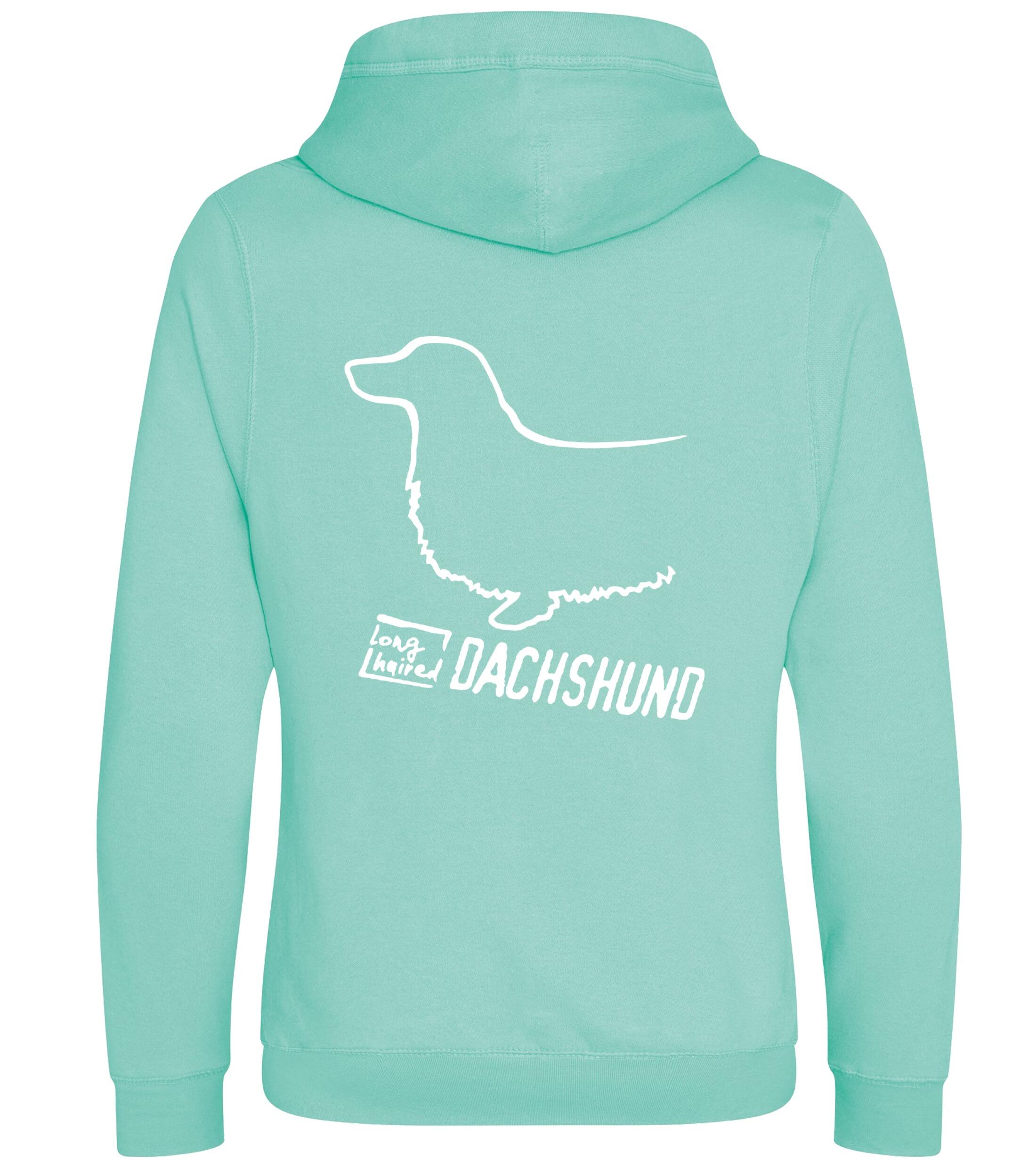 Dachshund (Longhaired) Dog Breed Design Unisex Crossneck Pullover Hoodie Showcase Your Passion for Dachshunds (Longhaired)