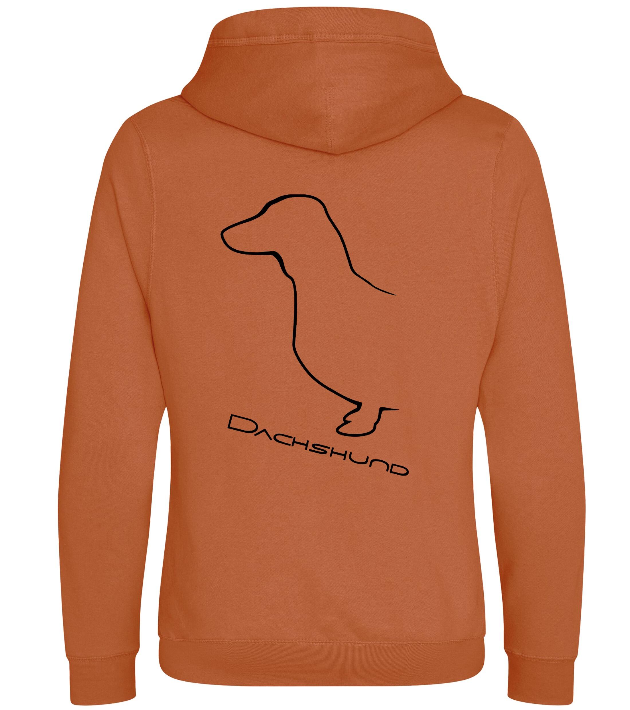 Dachshund (Smooth) Dog Breed Design Unisex Crossneck Pullover Hoodie