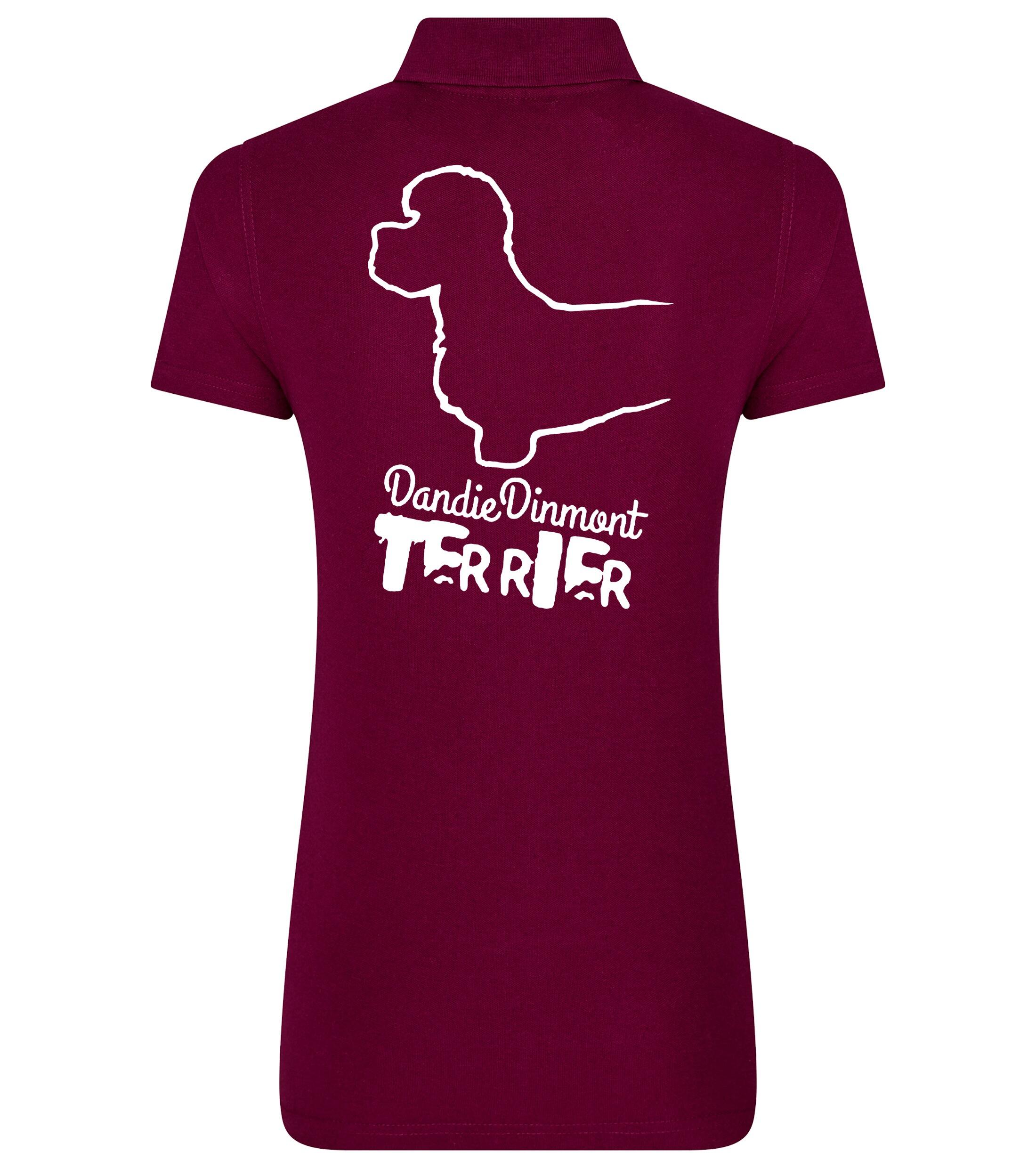 Dandie Dinmont Terrier Women’s Cotton Polo – Elegance for Dandie Dinmont Enthusiasts