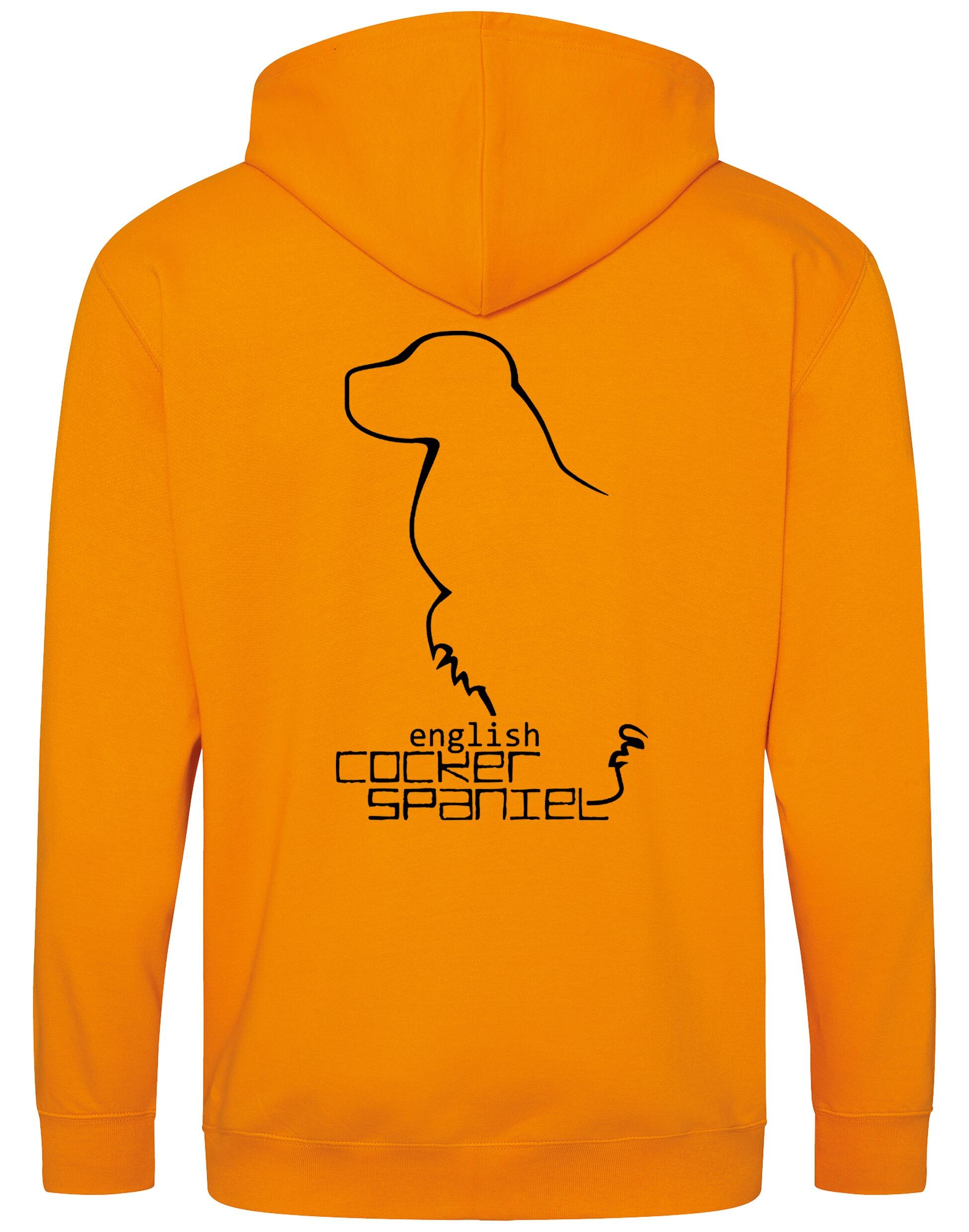 English Cocker Spaniel Dog Breed Design Zipped Hoodie – Comfort, Style, and Spaniel Pride