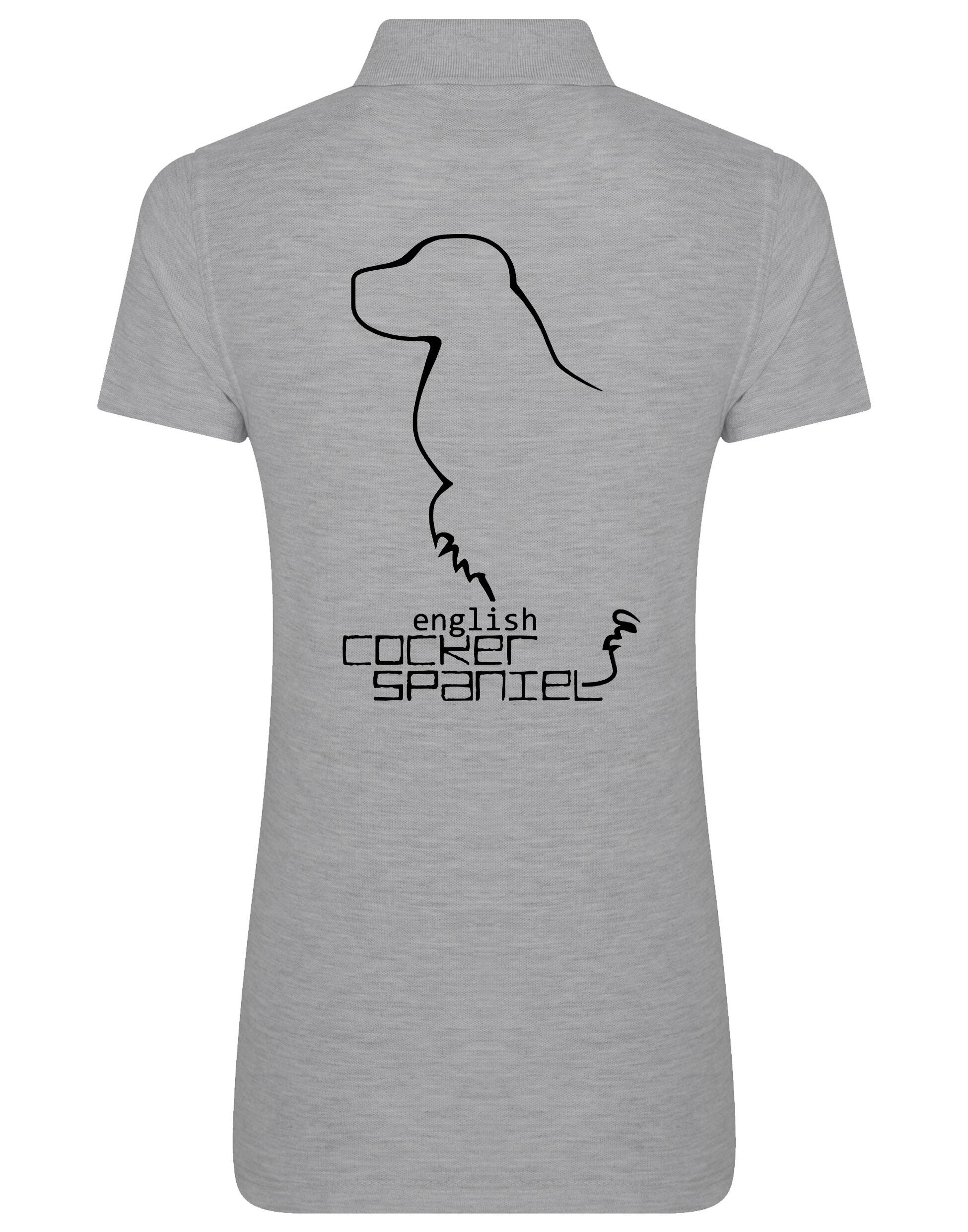 Women’s Cotton Polo with English Cocker Spaniel Design – A Must-Have for Spaniel Enthusiasts