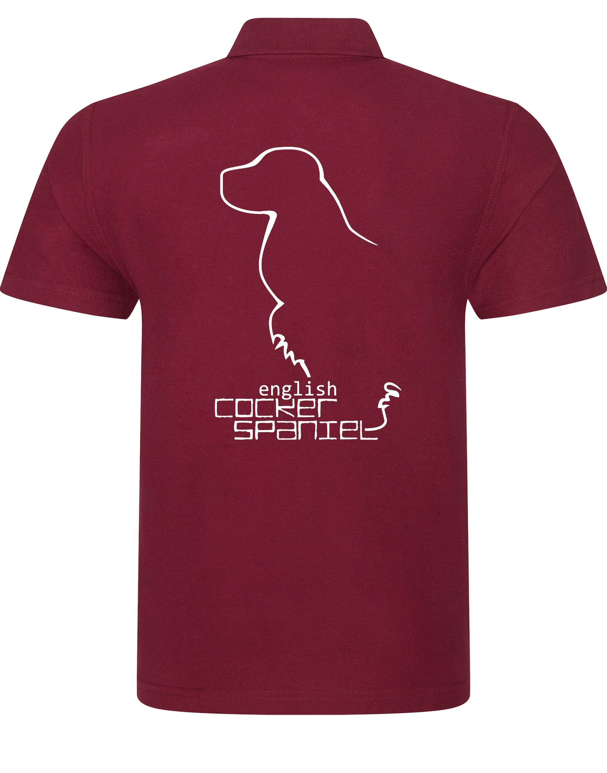 Unisex Cotton Polo with English Cocker Spaniel Design – Comfort & Style for Every Spaniel Enthusiast