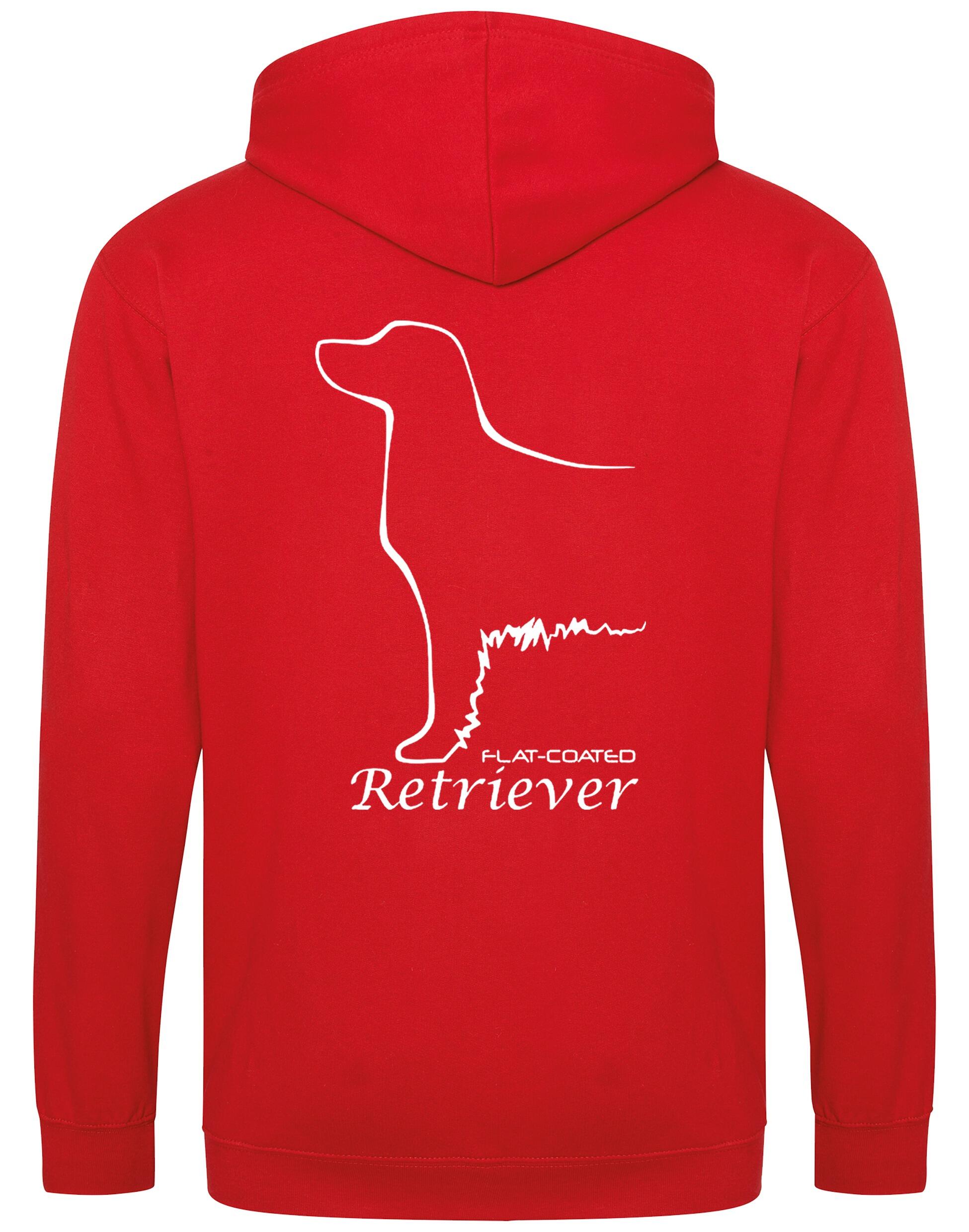 Flat Coated Retriever Dog Breed Zipped Hoodie – Comfort, Style, and Retriever Pride