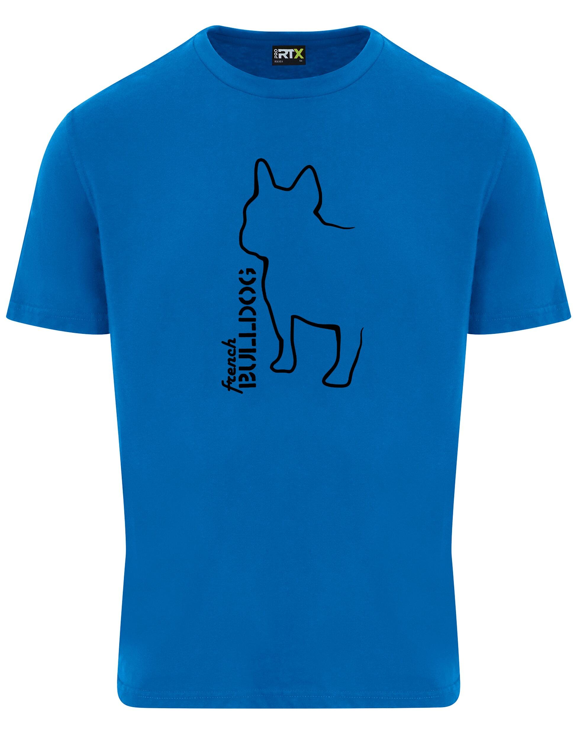 French Bulldog (Outline) Unisex Roundneck T-Shirt – Celebrate Your Love for French Bulldogs