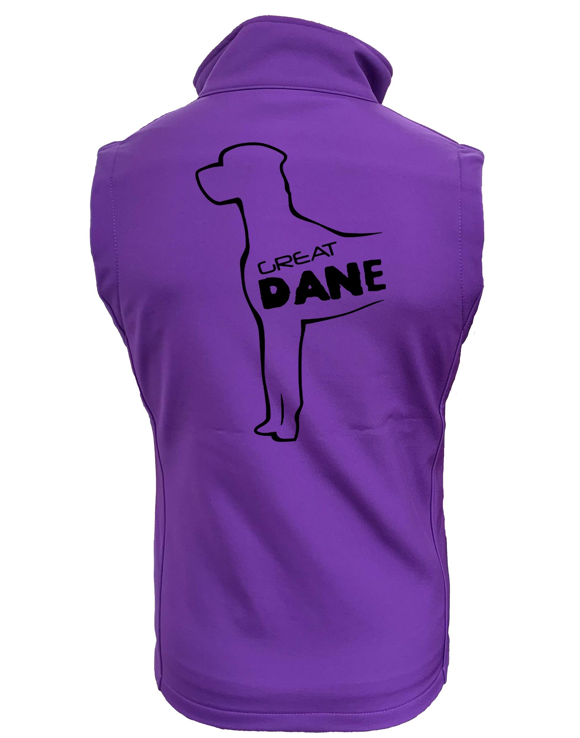 Women’s tailored softshell jacket featuring exclusive Great Dane artwork, crafted from water-resistant fabric with a soft fleece lining for warmth and style.