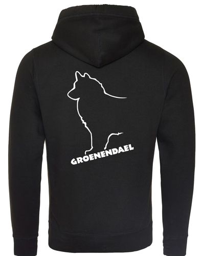 Groenendael Unisex Crossneck Pullover Hoodie – Cozy fabric, exclusive breed design, and modern style for Groenendael enthusiasts.