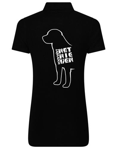 Women’s Cotton Polo featuring exclusive Labrador Retriever design, crafted from breathable cotton with a feminine fit for style and all-day comfort.