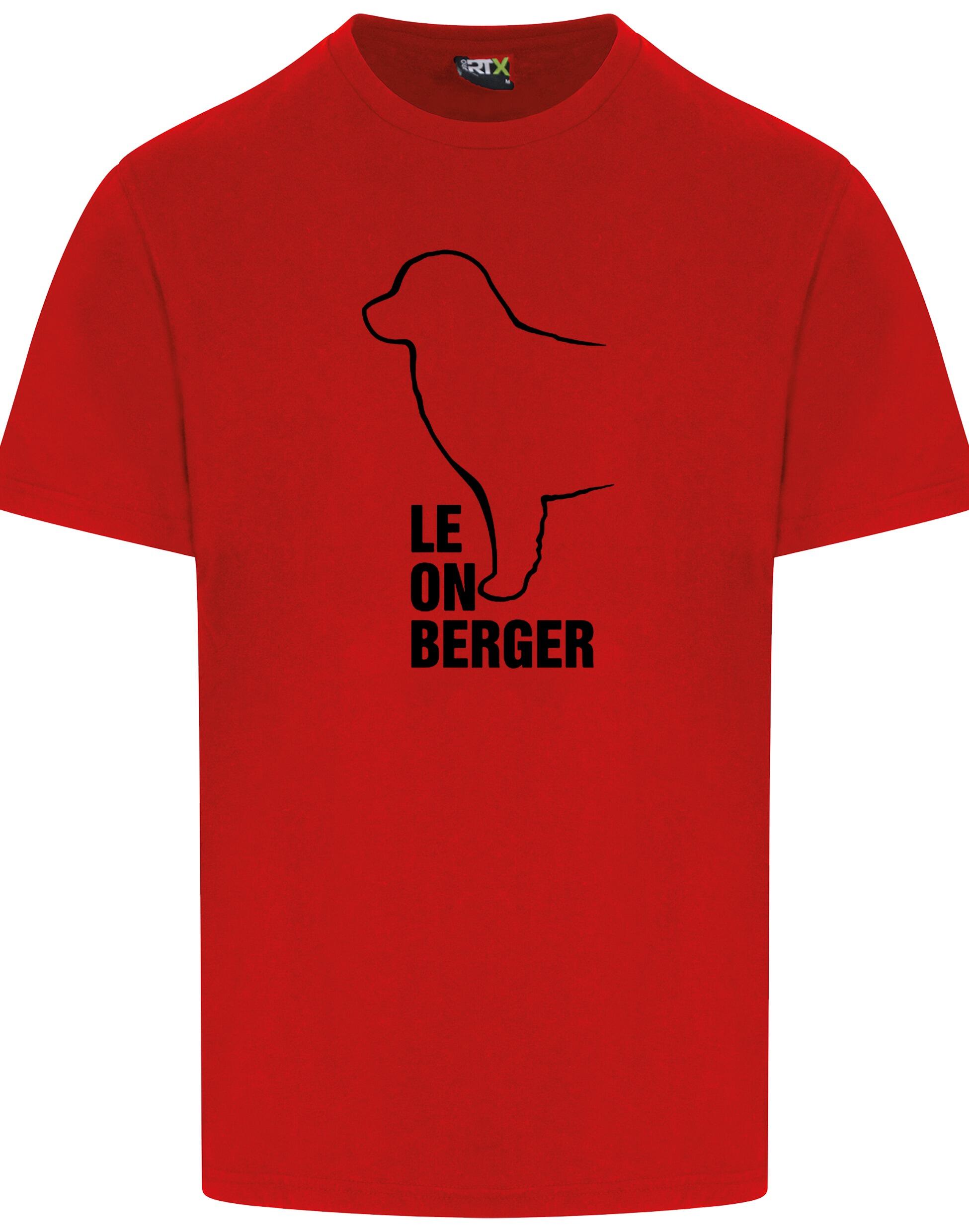 Leonberger Unisex Roundneck T-shirt with exclusive breed design, breathable cotton fabric, and relaxed fit.