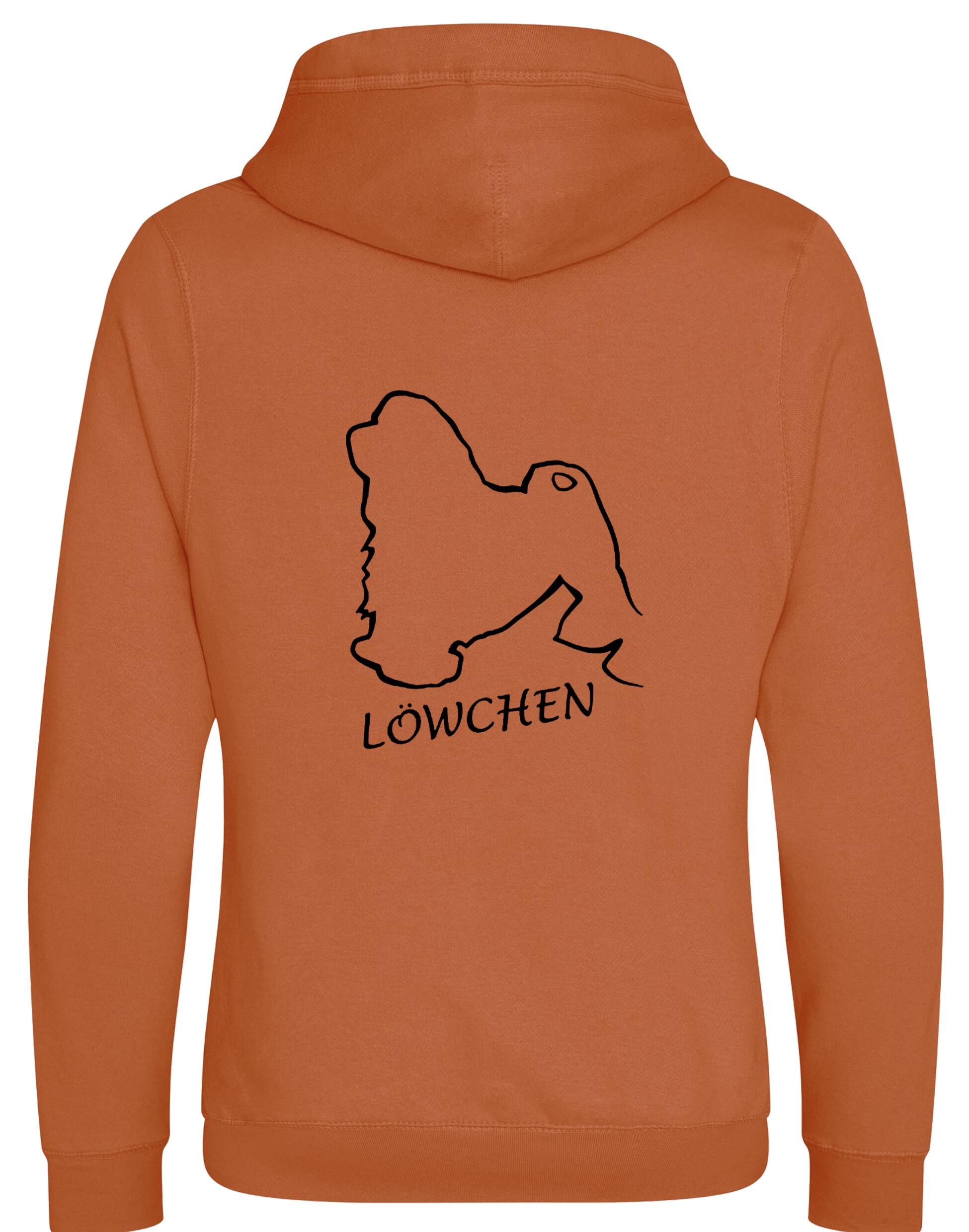 Lowchen Unisex Crossneck Pullover Hoodie with exclusive breed design and practical features.
