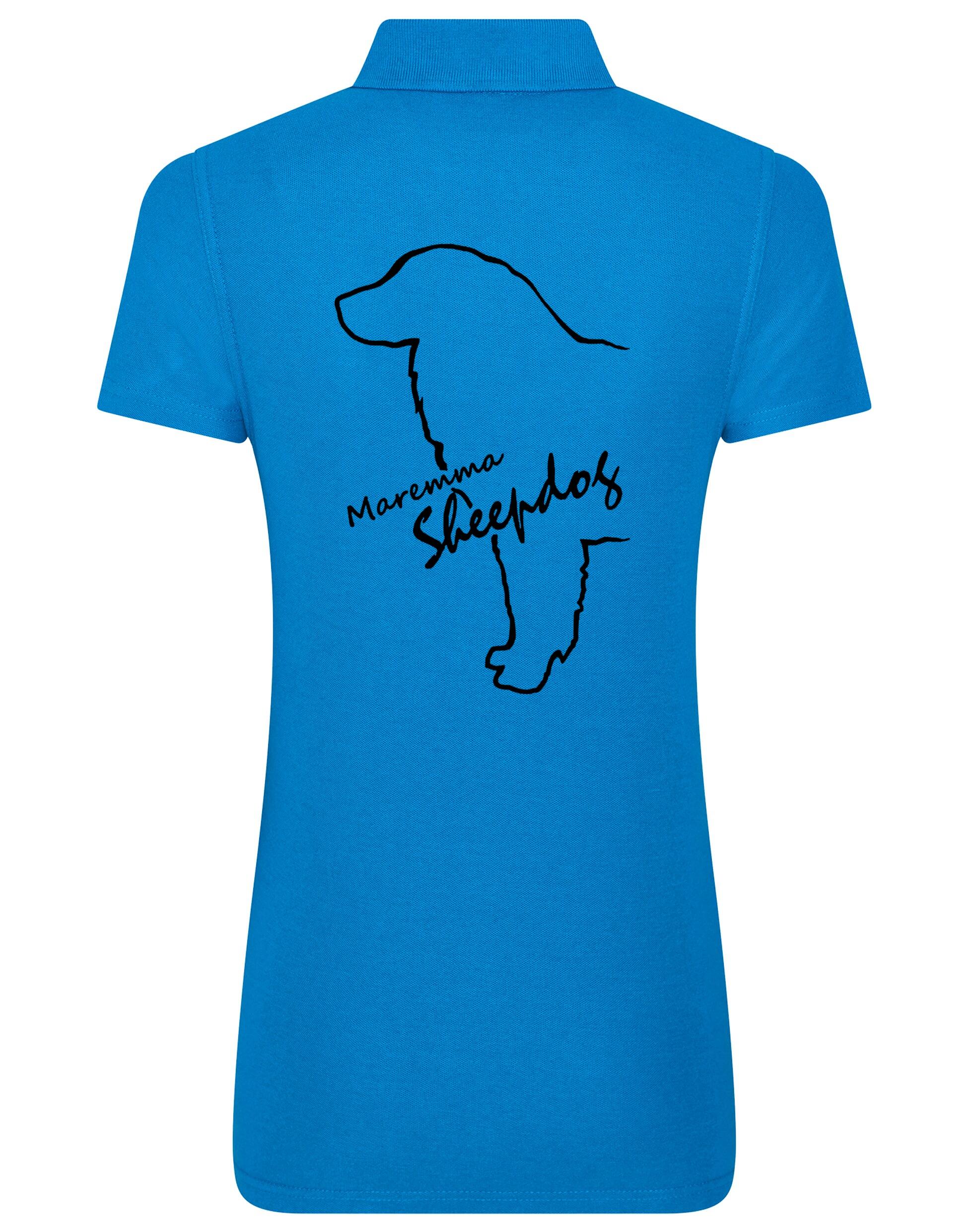 Maremma Sheepdog Women's Cotton Polo with exclusive breed design, soft cotton fabric, and flattering feminine fit.