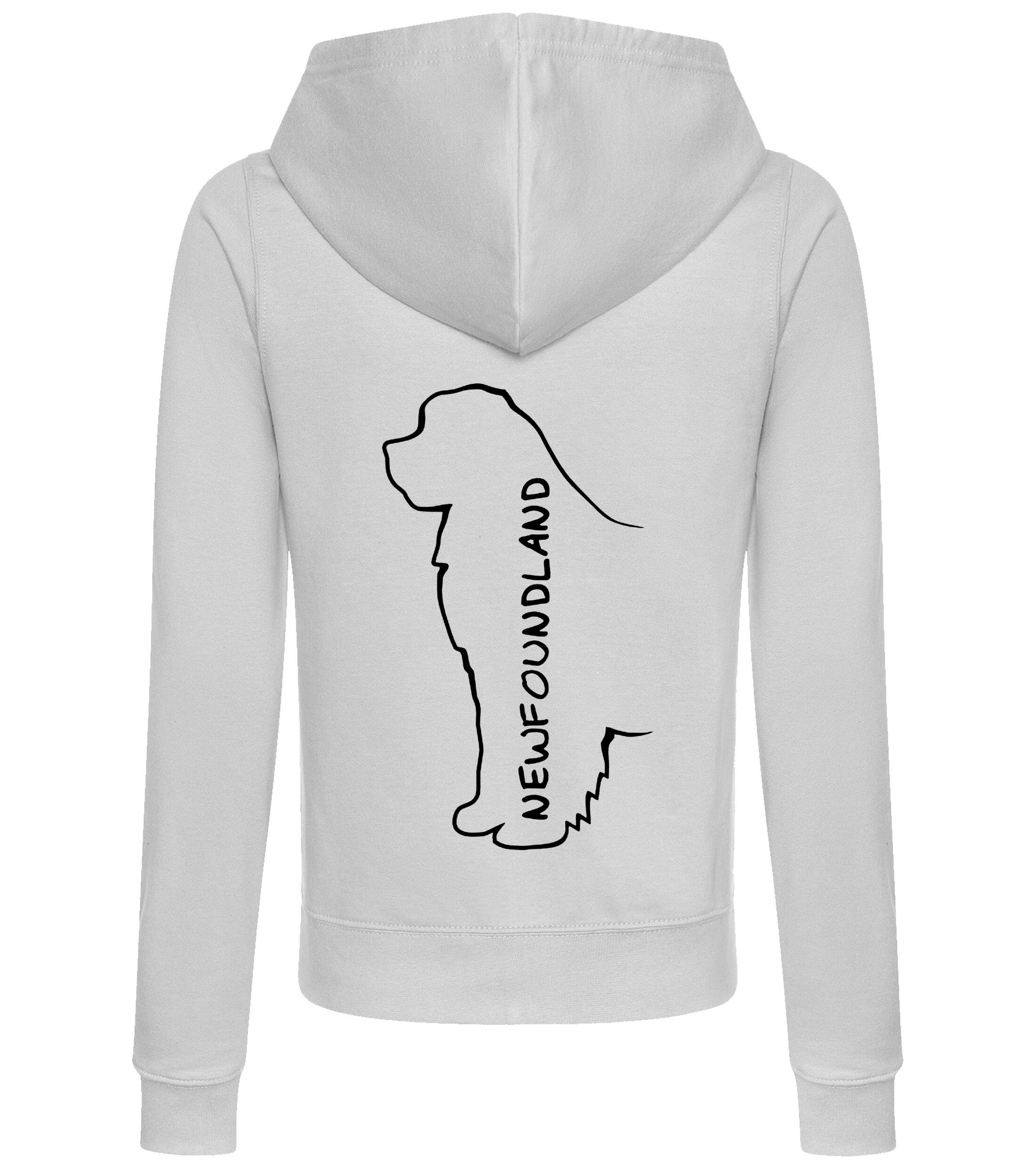 Newfoundland Women’s Zipped Hoodie with exclusive breed artwork, full-zip design, and a flattering feminine fit, crafted from soft, breathable fabric for year-round comfort.