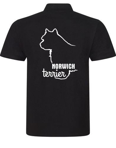Norwich Terrier Unisex Cotton Polo featuring exclusive breed artwork, soft cotton fabric, and a relaxed fit. Designed for style, comfort, and Norwich Terrier lovers—ideal for dog shows, casual outings, and everyday wear.