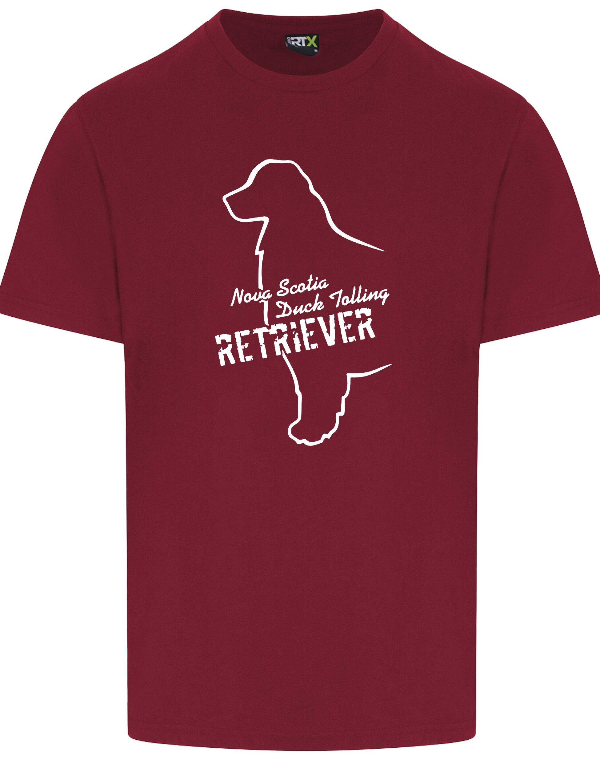 Nova Scotia Duck Tolling Retriever unisex roundneck T-shirt featuring an exclusive breed design on the front. Made from soft, breathable cotton with a relaxed fit, classic round neckline, and lightweight feel for all-day comfort. Perfect for Toller lovers, dog breed enthusiasts, and casual wear.