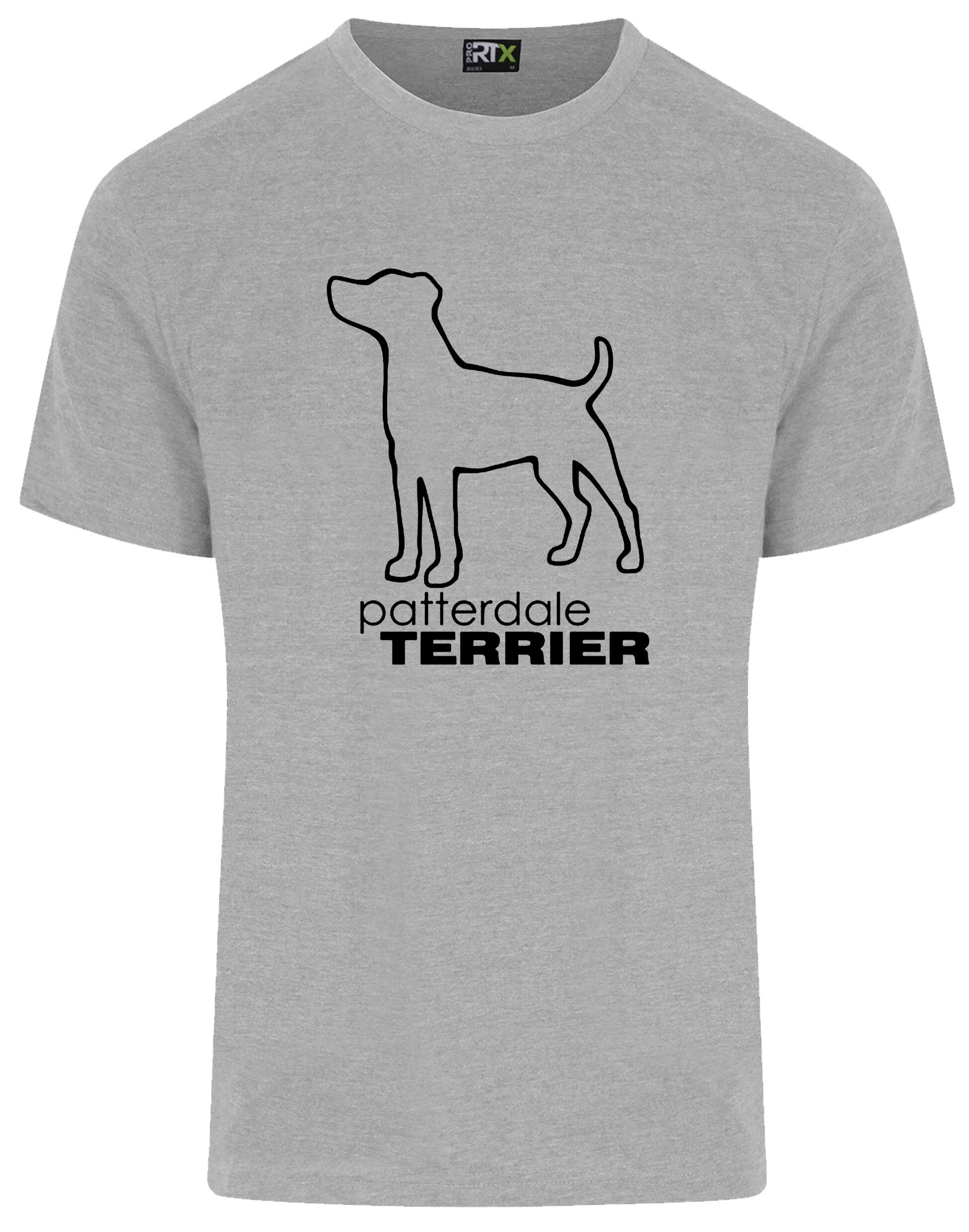 Patterdale Terrier Unisex Roundneck T-Shirt – soft, breathable cotton t-shirt featuring exclusive Patterdale Terrier artwork, a classic round neckline, and a relaxed unisex fit for everyday comfort and breed pride.