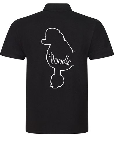 Unisex Poodle Cotton Polo featuring a distinctive Poodle graphic and crafted from premium breathable cotton for lasting comfort and effortless style.