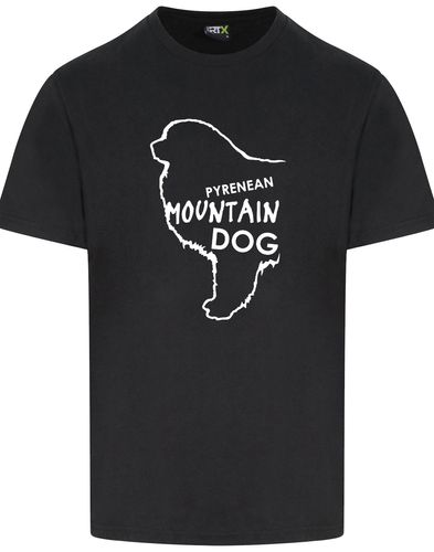 Unisex Pyrenean Mountain Dog Roundneck T-shirt featuring exclusive breed artwork, crafted from premium breathable cotton for all-day comfort and a relaxed, stylish fit, perfect for Pyrenean Mountain Dog enthusiasts.