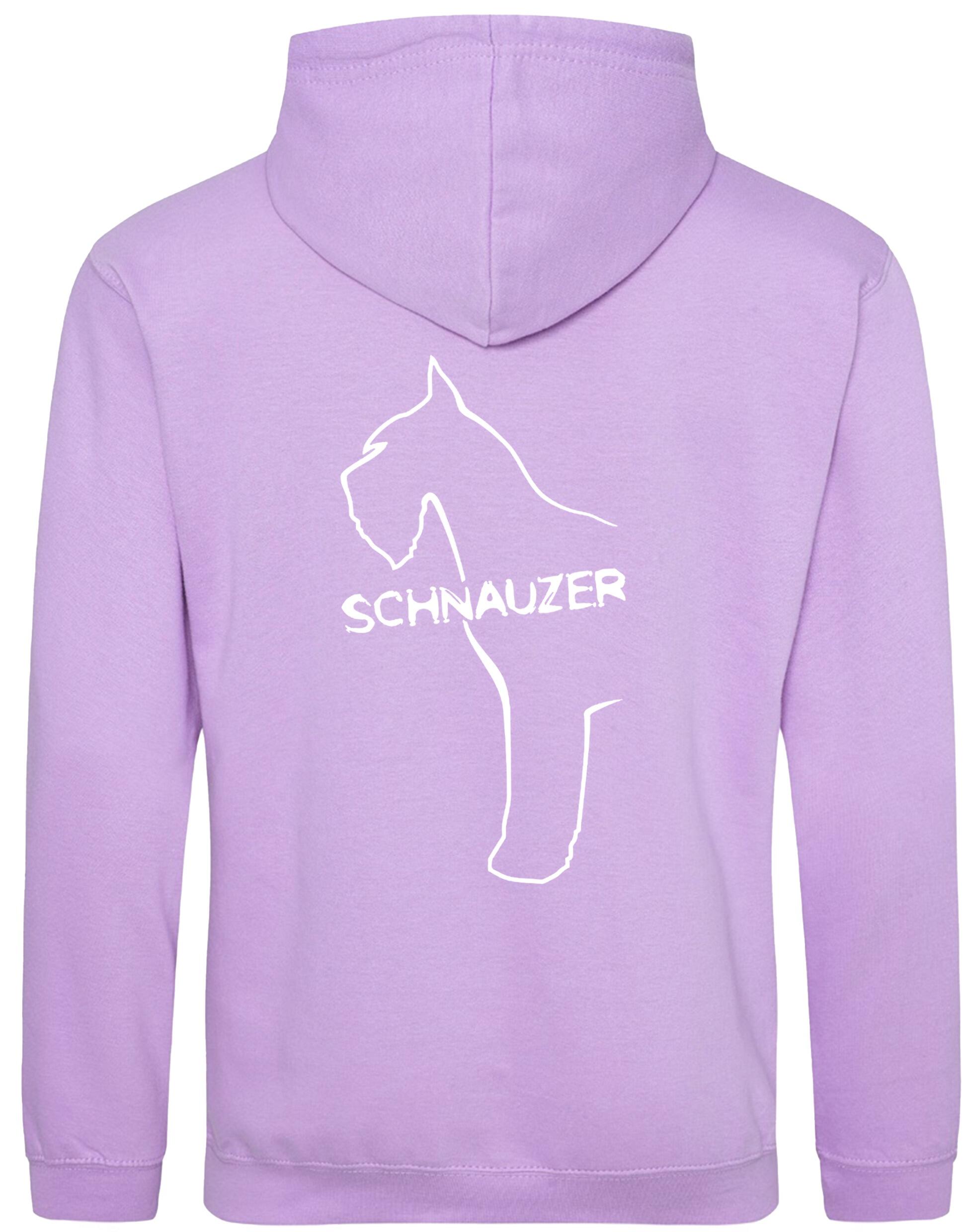 Schnauzer Design Pullover Hoodie featuring exclusive breed artwork, customizable options, and high-quality heavy-blend fabric for warmth and style.