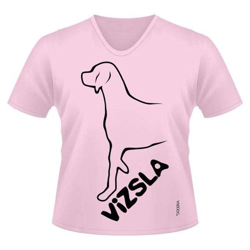 Vizsla T-Shirts Women's V Neck Premium Cotton