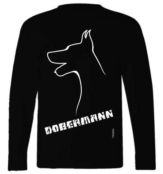 Dobermann T-Shirt Adult Long-Sleeved Premium Cotton