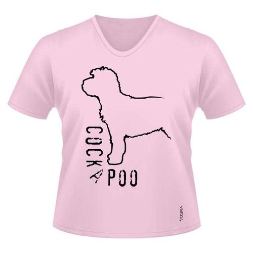 Cockapoo T-Shirts Women's V Neck Premium Cotton