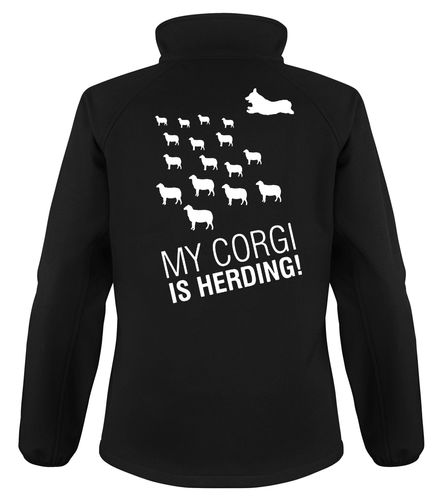 Corgi Herding Dog Breed Design Softshell Jacket Full Zipped Women's & Men's Styles